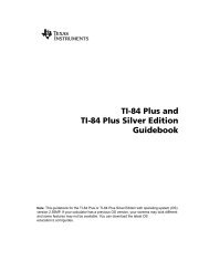 TI-84 Plus and TI-84 Plus Silver Edition Guidebook - People