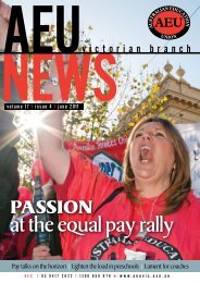 PASSION at the equal pay rally - Australian Education Union ...