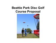 Beattie Park Disc Golf Course Proposal - the City of Lompoc!