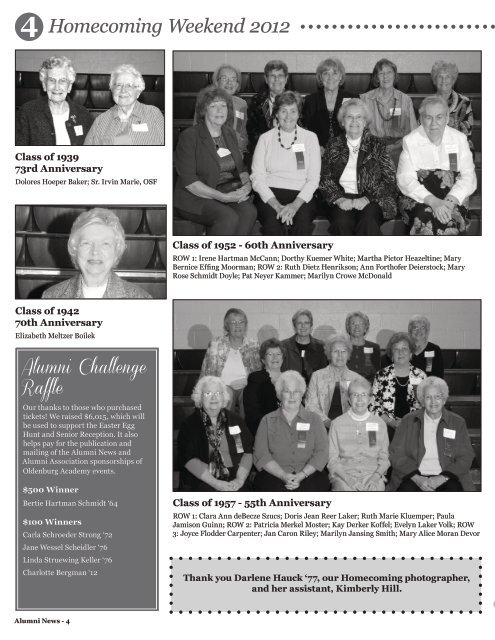 Spring 2013 Alumni Newsletter - Oldenburg Academy