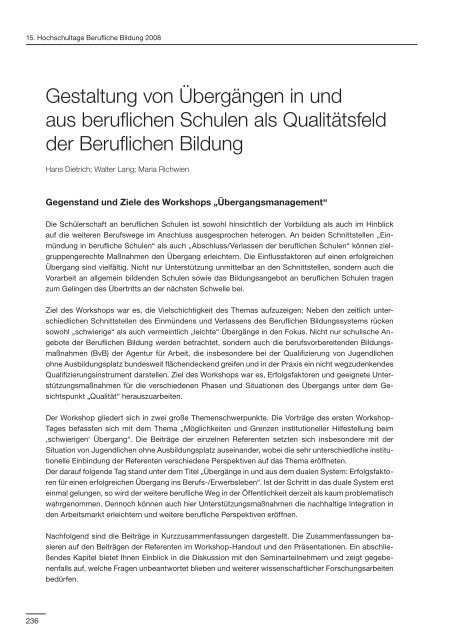 Forschungsergebnisse und gute Praxis - OPUS-Datenbank ...