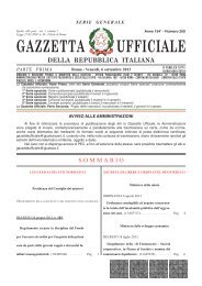 Il testo - Gazzetta Ufficiale