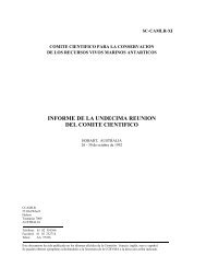 informe de la undecima reunion del comite cientifico - CCAMLR