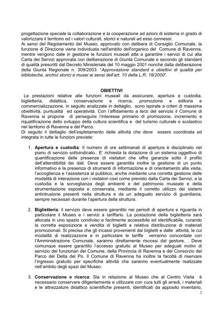 relazione tecnica illustrativa - Comune di Ravenna
