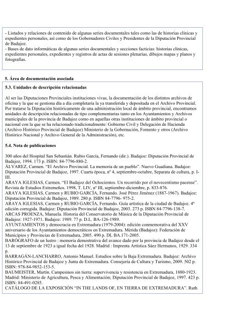 1. Ãrea de identificaciÃ³n 1.1. CÃ³digo de referencia ES. 06015 ...