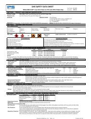 GHS SAFETY DATA SHEET - IPS Corporation