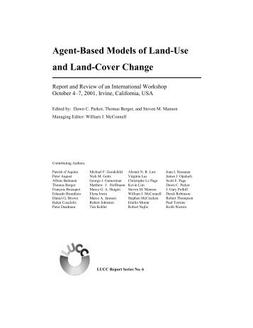 Agent-Based Models of Land-Use and Land-Cover Change