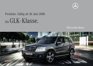 Die GLK - Klasse. - Mercedes Benz