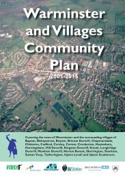 Warminster and Villages Community Plan 2005 - Wiltshire Council