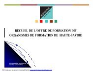 CATALOGUE DE FORMATION BUREAUTIQUE(DIF)