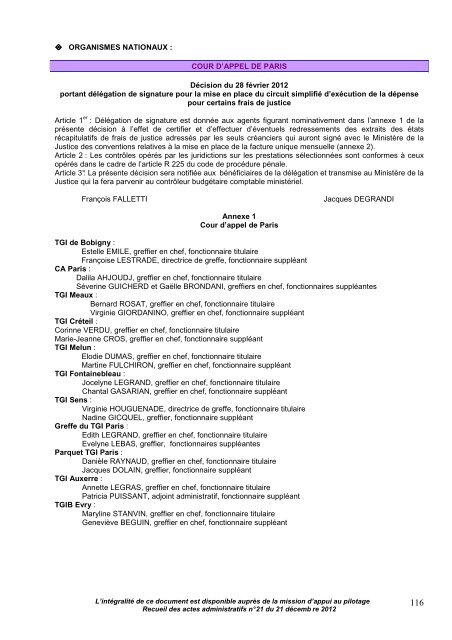 recueil nÂ°21 - PrÃ©fecture de l'Yonne