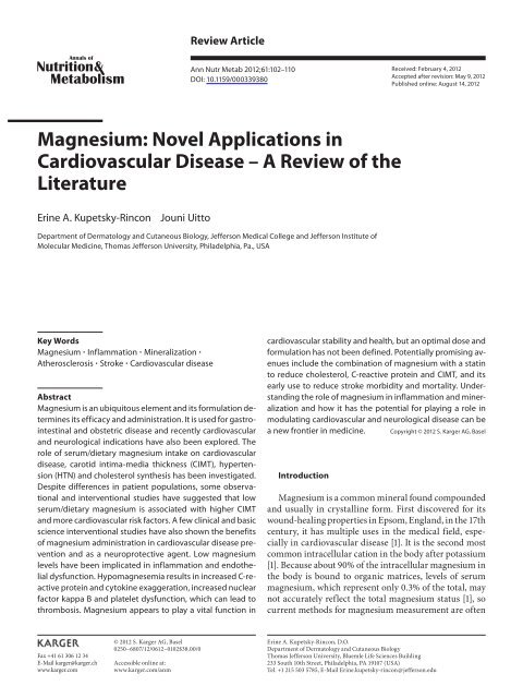 Novel Applications in Cardiovascular Disease - LifeWave