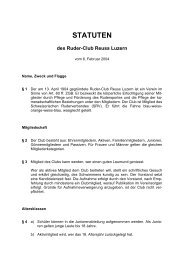 Statuten 2004 - Ruderclub Reuss Luzern