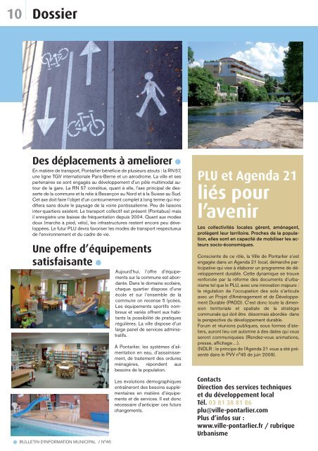 Plan Local d'Urbanisme, 1Ã¨re Ã©tape - Ville de Pontarlier