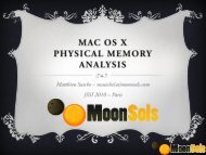 Mac OS X - OSSIR