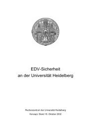 EDV-Sicherheit an der Universität Heidelberg - Urz - Universität ...