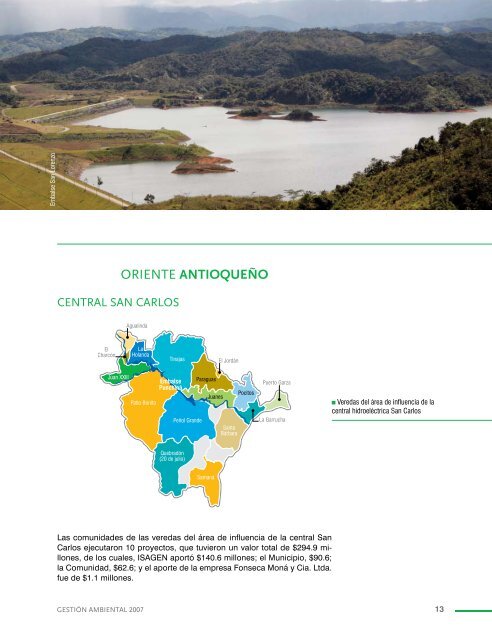 Informe de GestiÃ³n Ambiental 2007 - Isagen