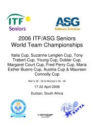 2006 ITF/ASG Seniors World Team Championships