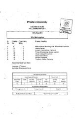 Calculus - II - Preston University