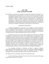 LEY 220 9 DE AGOSTO DE 1998 - Oficina de Servicios Legislativos