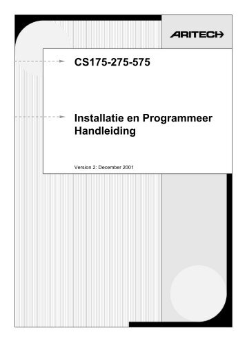 Programmeerhandleiding CS175 275 375 575 - Steunpunt