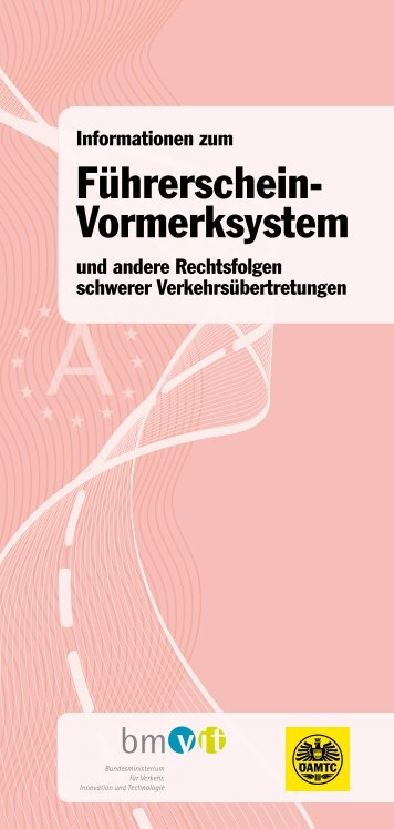 Führerschein- Vormerksystem