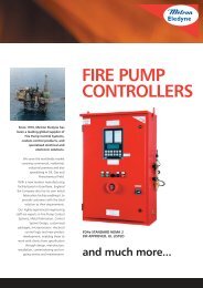 FIRE PUMP CONTROLLERS - Metron Eledyne