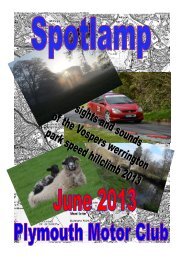 June - Plymouth Motor Club