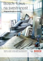 Bosch: fokus na svestranost