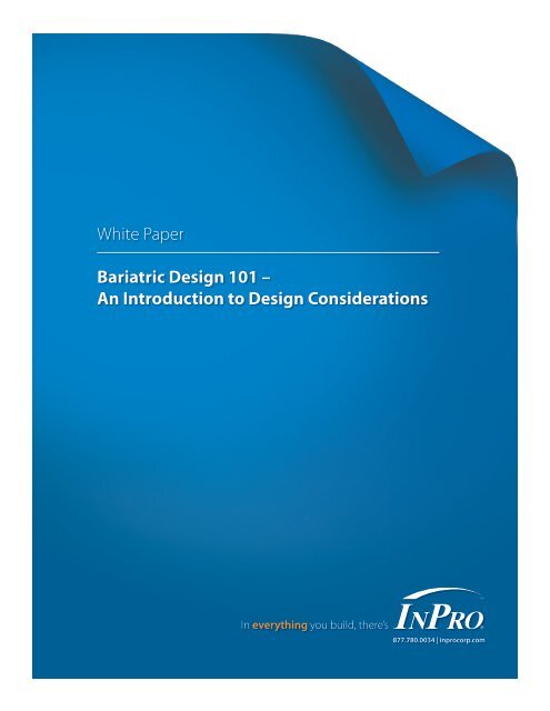White Paper Bariatric Design 101 - Healthcare Design Magazine