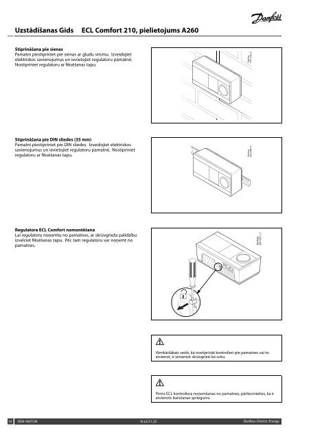 ECL Comfort 210, A260 Installation Guide - Danfoss apkures portÄls
