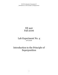 Lab Experiment No. 4: Introduction to the Principle of Superposition