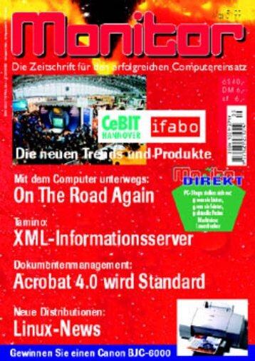 Die komplette MONITOR-Ausgabe 5/1999 können Sie