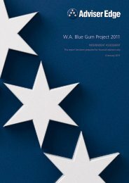 W.A. Blue Gum Project 2011