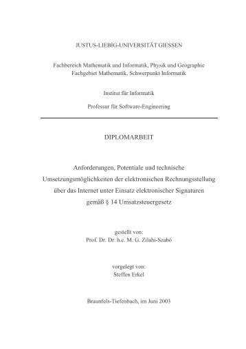 Diplomarbeit Erkel - Forum Elektronische Steuerprüfung