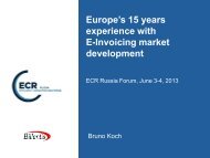 Europe's 15 years experience with E-Invoicing market development ...