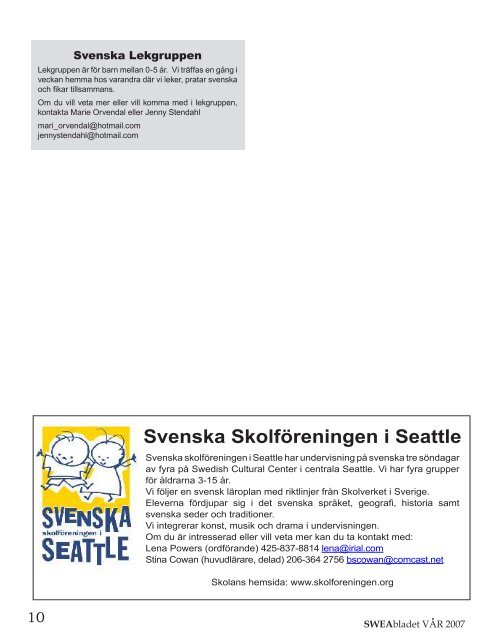 VÃ¤lkommen till Sverige! - Swea Seattle