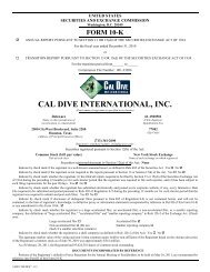 to download Form 10K - Cal Dive