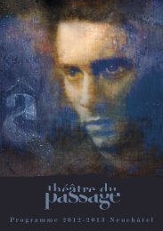 Programme 2012-2013 NeuchÃ¢tel - ThÃ©Ã¢tre du Passage
