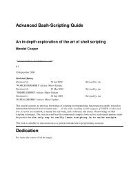 Advanced Bash-Scripting Guide - Goodie Domain Service