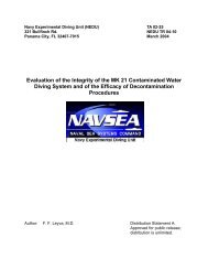 Navy Experimental Diving Unit - NOAA Dive Management System