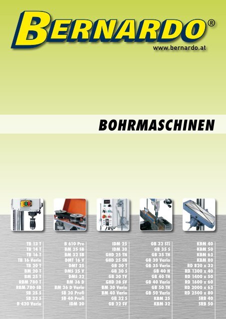 Bohrmaschinen(9,91MB) - Maschinen Baur