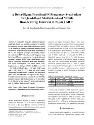 A Delta-Sigma Fractional-N Frequency Synthesizer for Quad ... - JSTS