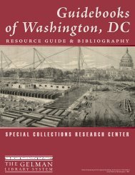 Guidebooks of Washington DC - GW Libraries