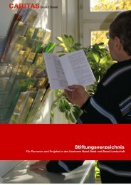 Stiftungsverzeichnis Vorlage für PDF - Caritas beider Basel