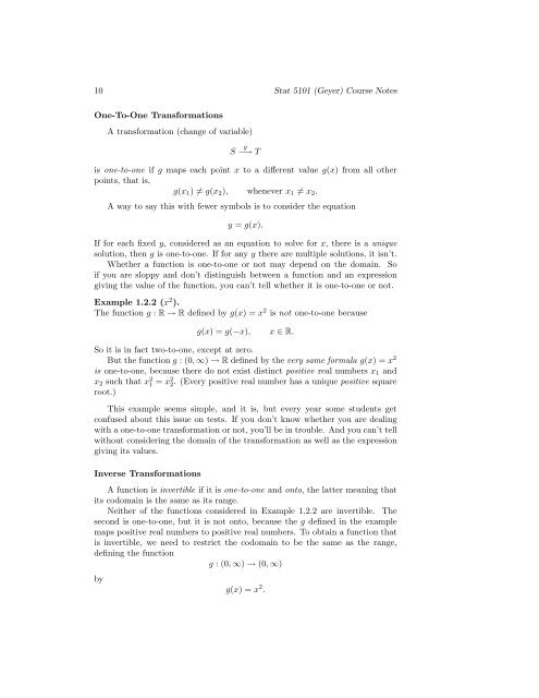 Stat 5101 Lecture Notes - School of Statistics