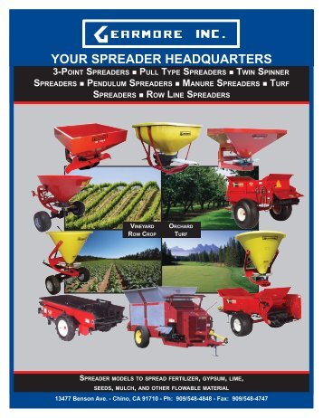 Gearmore Spreader Brochure