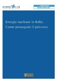 Energia nucleare in Italia. Come proseguire il percorso - Energy Lab ...