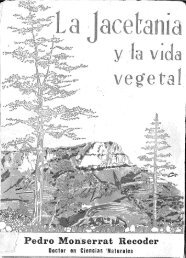 111. La Jacetania y su vida vegetal - Publicaciones del Prof. Pedro ...