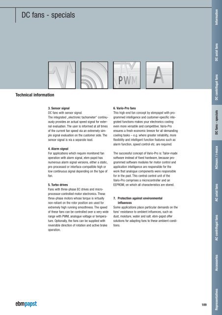 Compact fans for AC and DC [PDF] - ebm-papst